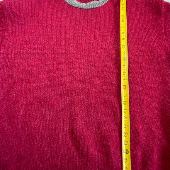 Vintage Alps Men’s Sweater Size XL Wool Blend Red/blue Speckled Colors Crewne - Picture 7 of 8